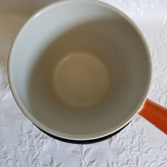 Le Creuset Fondue Pot Enamel Cast Iron With Base Vintage - Picture 7 of 9